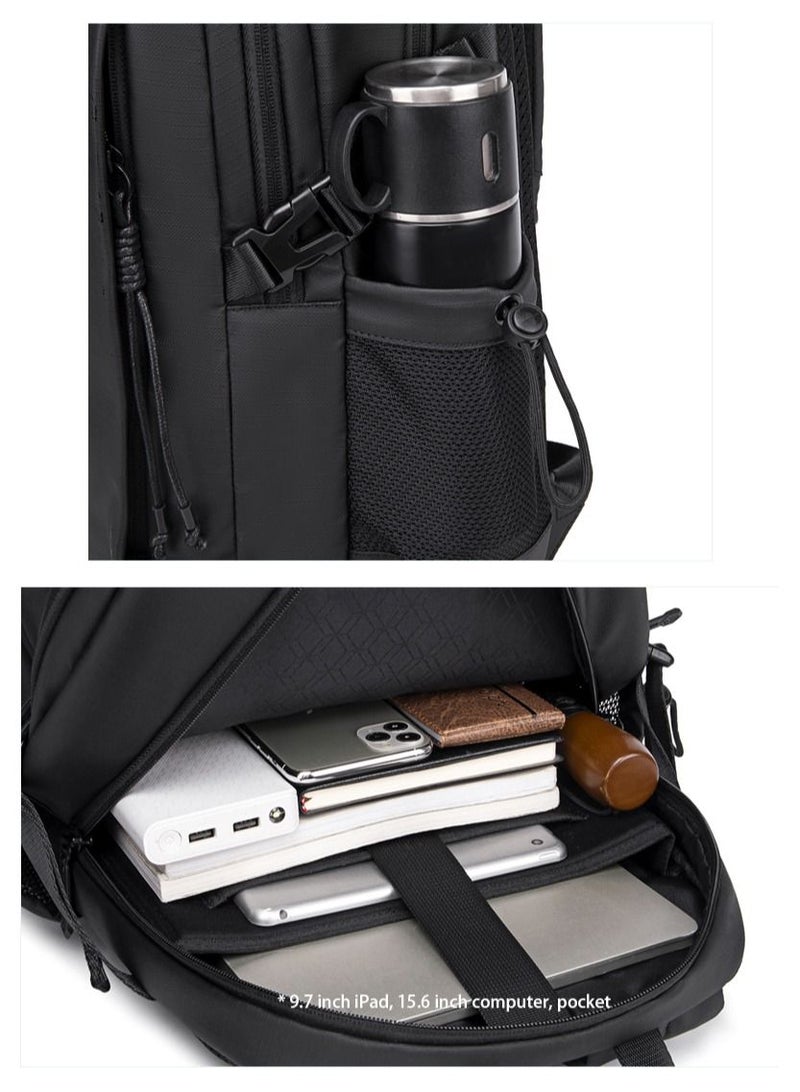 ARCTIC HUNTER Light Weight Premium Shoulder Backpack 15.6 inch Water Resistant Laptop Daypack for Men and Women, B00530, Black - Image 5